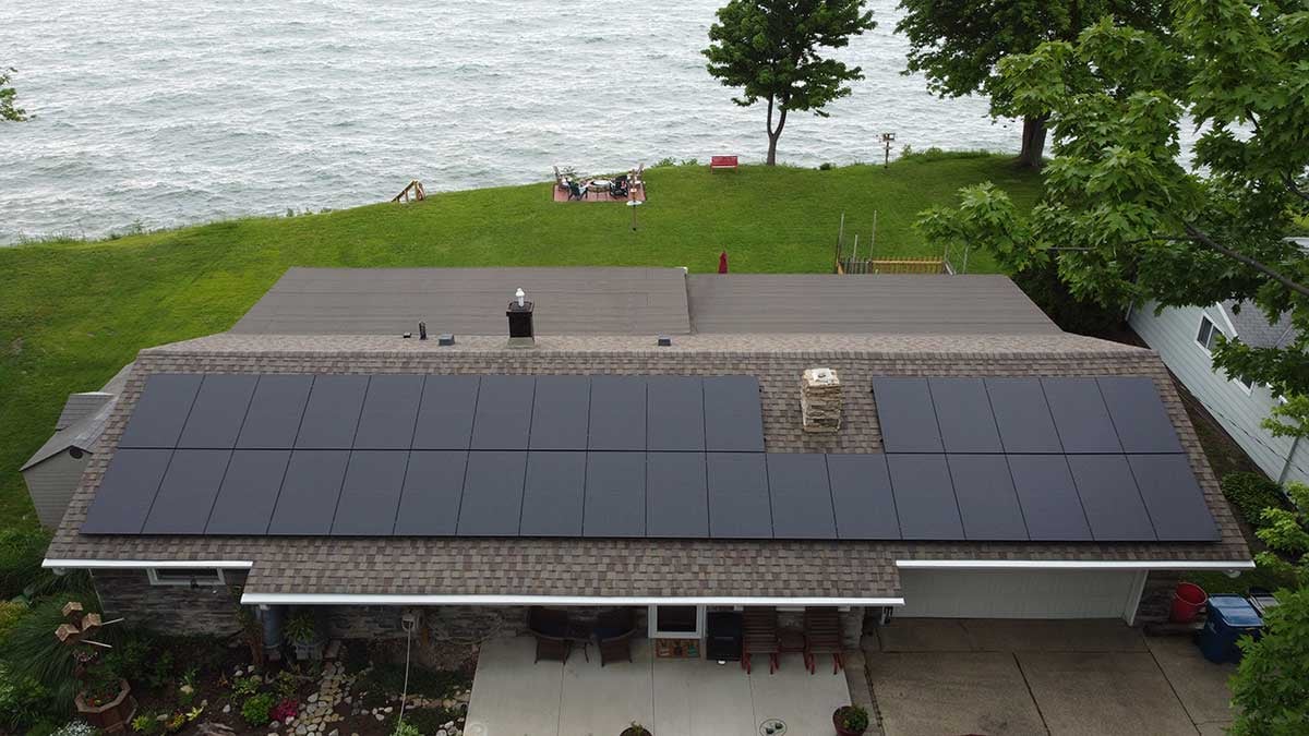 Solar Panels on Home Near Westlake OH