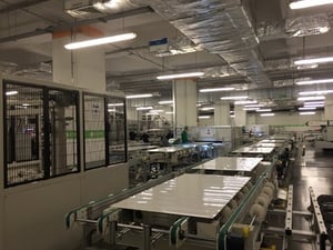 Solar panel manufacturing facility