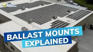 Installing Solar Panels On A Flat Roof With A Ballast Mount