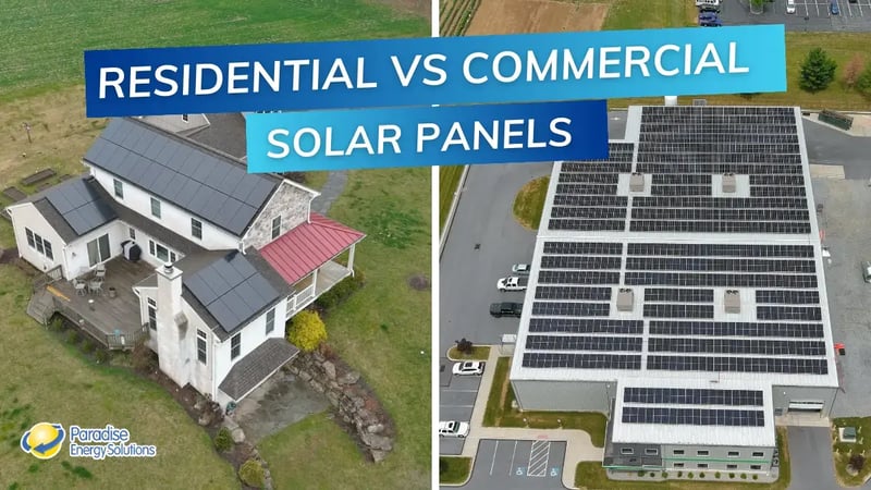 What is the difference between commercial and residential solar panels