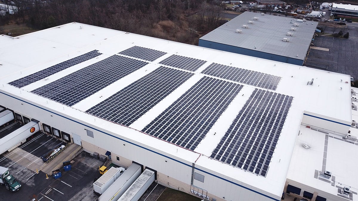 Solar Panels on Commercial Building