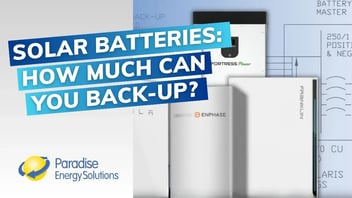 How Much Can You Back-Up with Solar Energy Battery Storage?