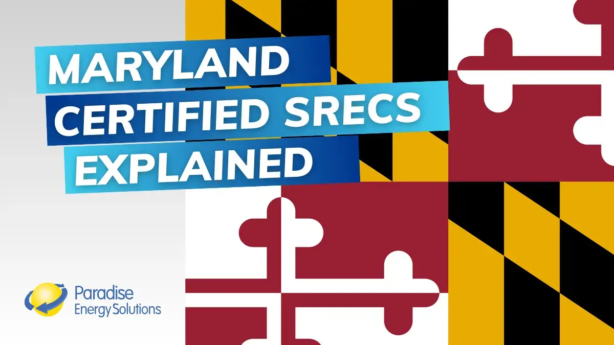 Maryland Certified Solar Renewable Energy Credits